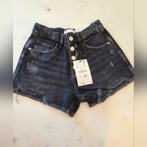 Girls Zara Fly Button Shorts